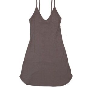 Joah Brown Brown Ribbed Slip Dress